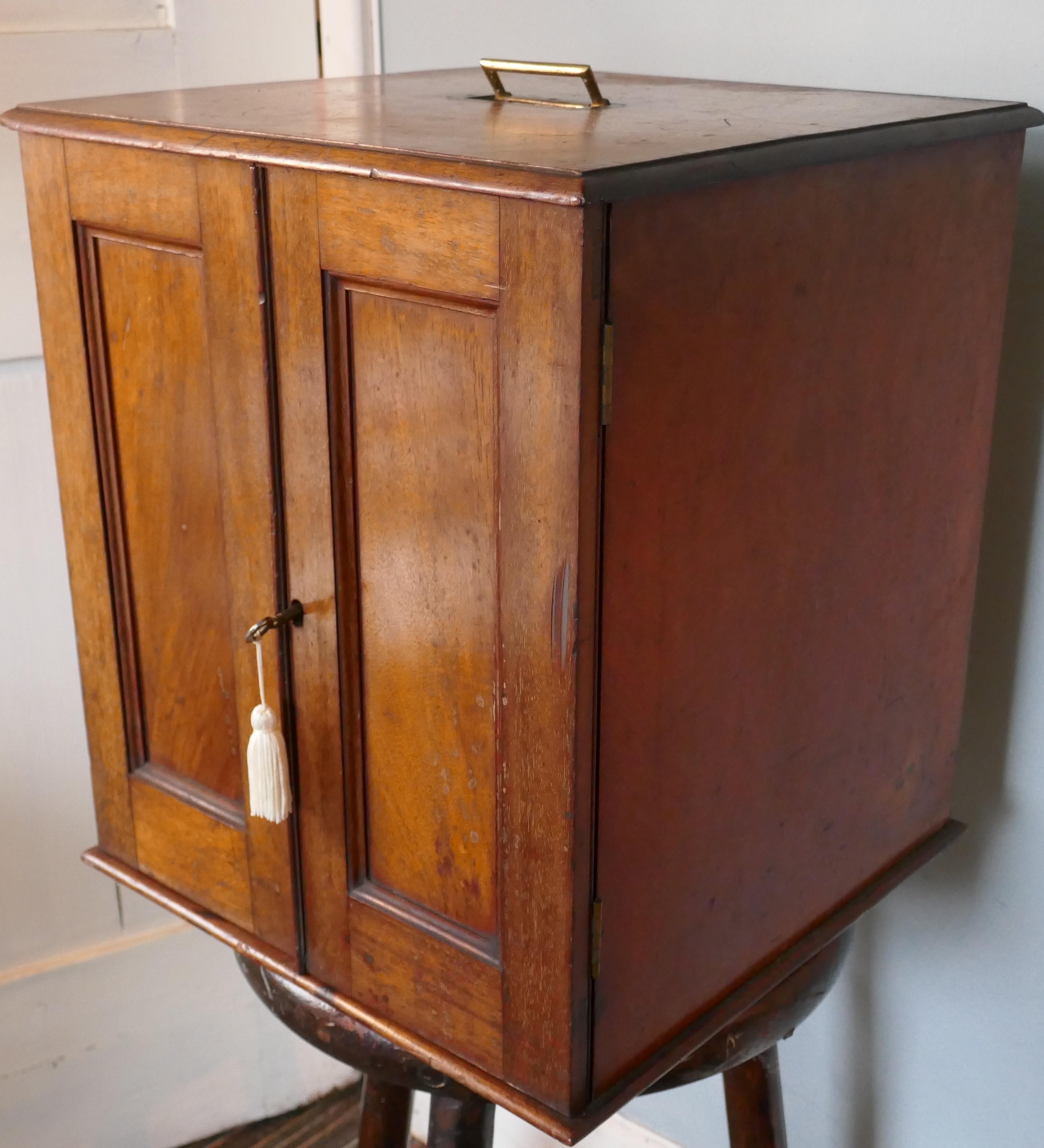 Victorian Collectors Cabinet, “Portable Museum” with Contents For Sale 10