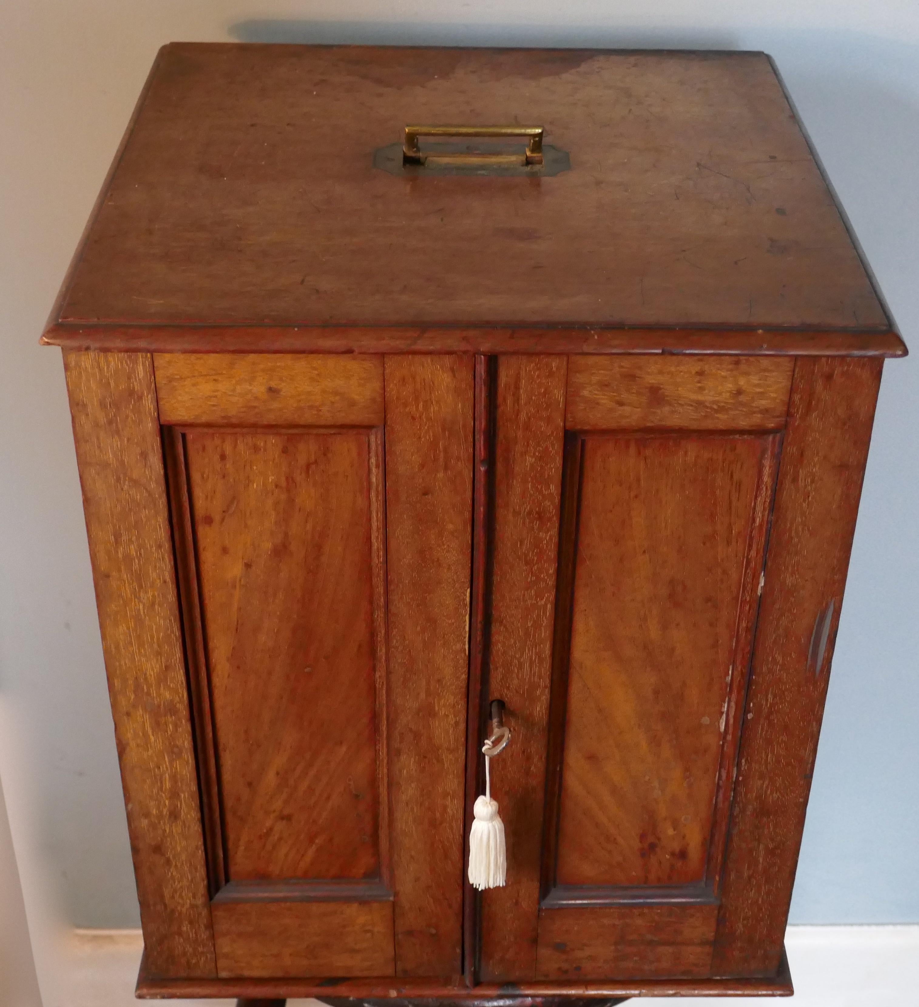 Victorian Collectors Cabinet, “Portable Museum” with Contents For Sale 12
