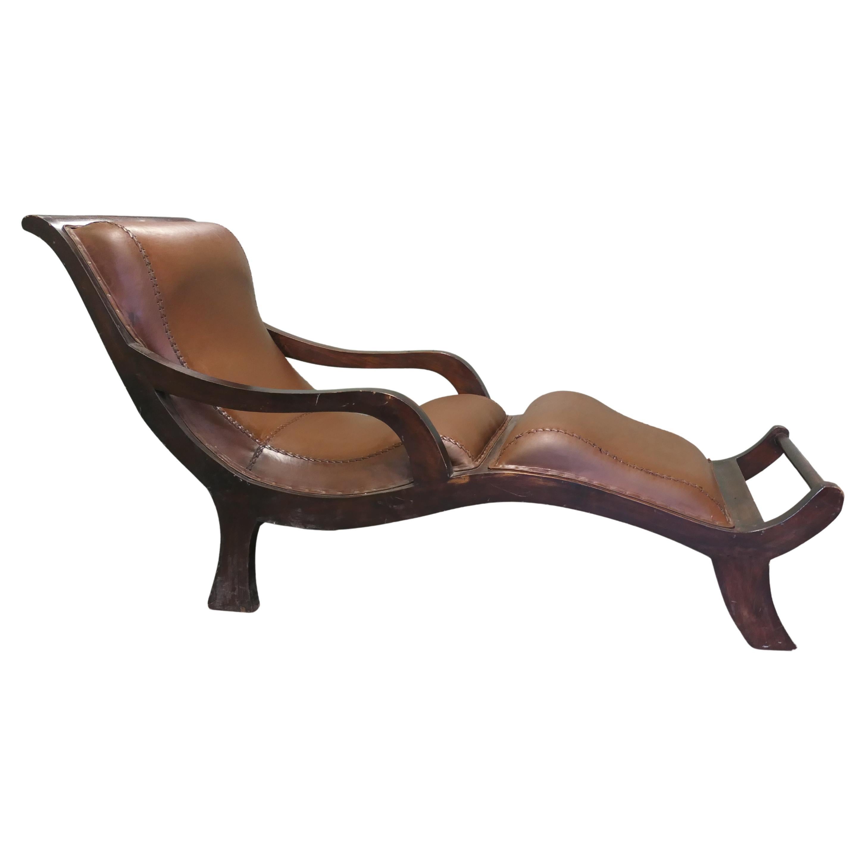 Chaise longue victorienne de style Coloni Plantation en vente