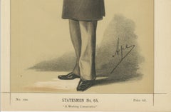 Victorian Conservative Statesman Reading – Vanity Fair No. 64, 1870