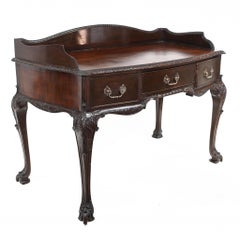 Victorian Console Serving Table Mahogany 1890