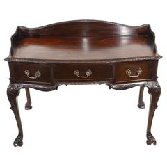 Victorian Console Serving Table Mahogany 1890