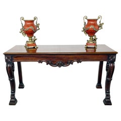 Victorian Console Table Mahogany Antique Hall Tables 1840