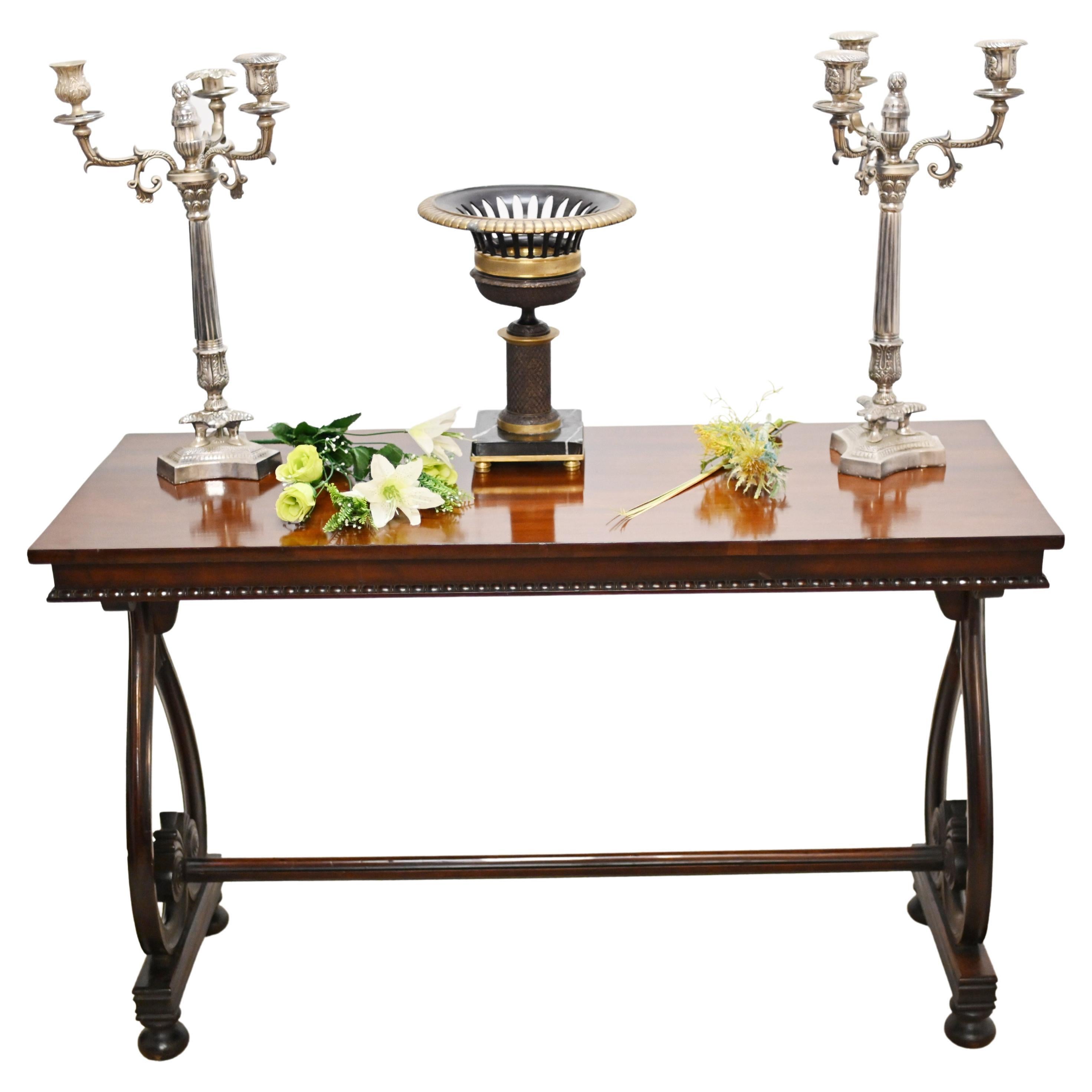 Victorian Console Table Mahogany Side Tables 1840 For Sale