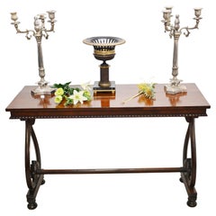 Antique Victorian Console Table Mahogany Side Tables 1840