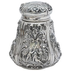 Victorian Continental Silver '.800' Tea Caddy