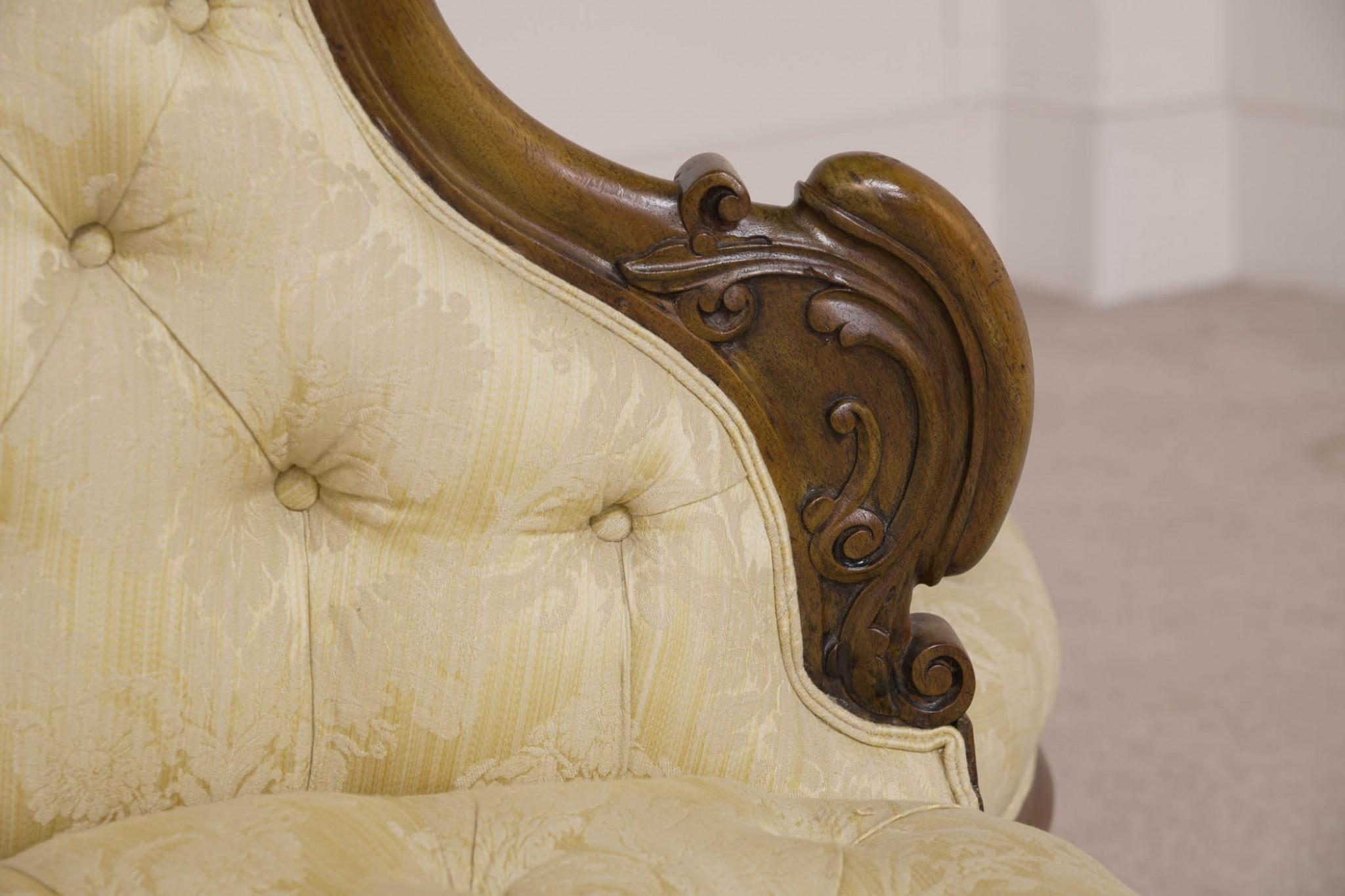 Victorian Conversation Settee Gossip Seat Couch 1880 1