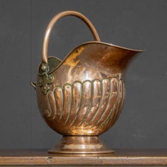 Victorian Copper Coal Helmet