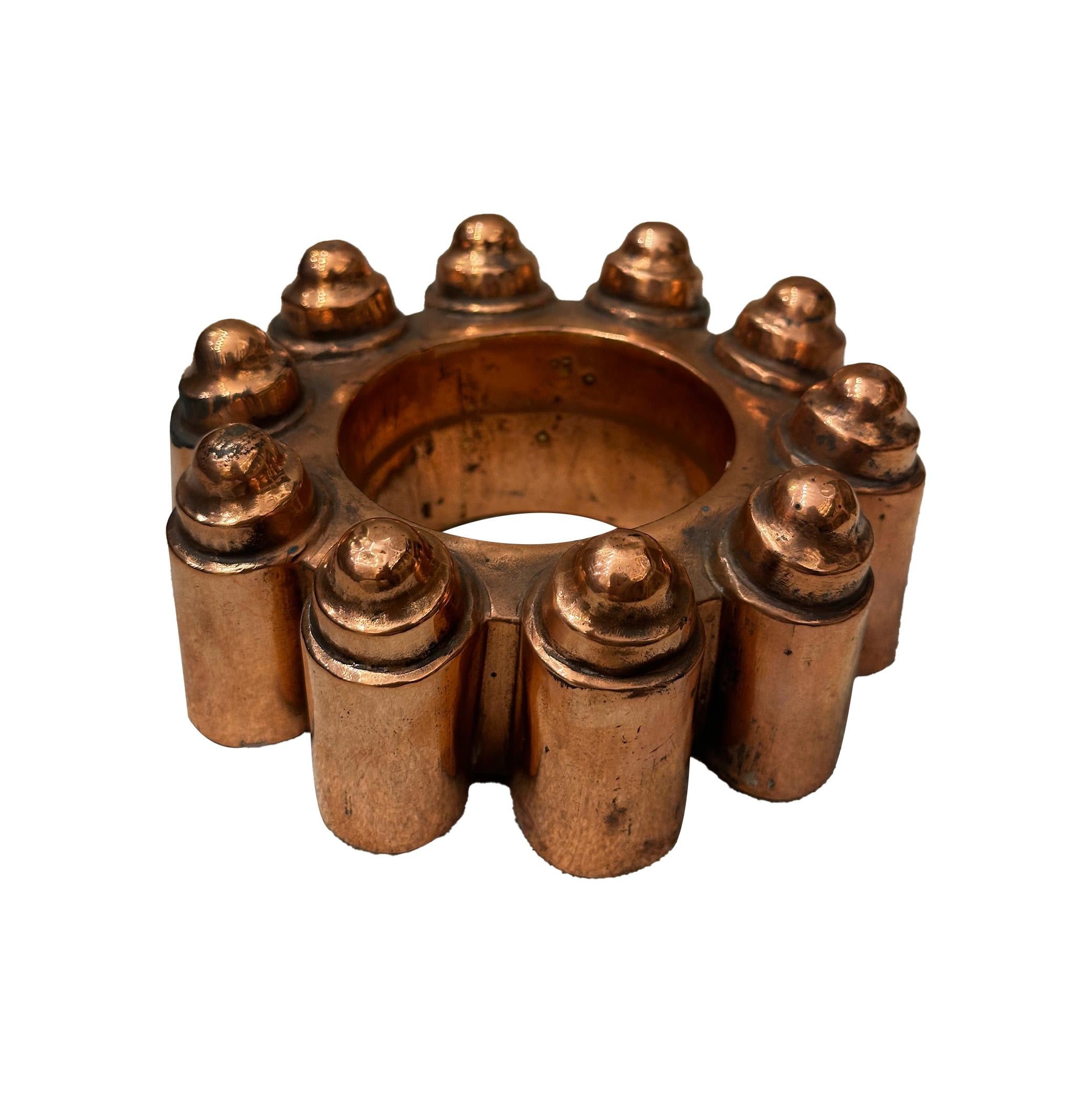 Viktorianische Kupferkronenform aus Kupfer von W.M Still & Co, London 1903 Britische Broad Arrow, viktorianisch (Englisch) im Angebot
