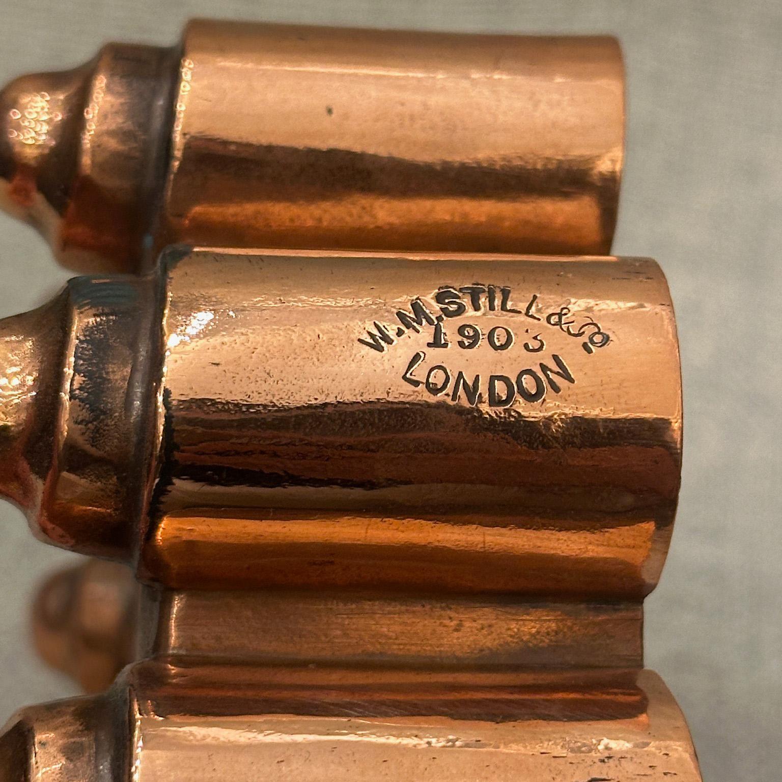 Viktorianische Kupferkronenform aus Kupfer von W.M Still & Co, London 1903 Britische Broad Arrow, viktorianisch (20. Jahrhundert) im Angebot