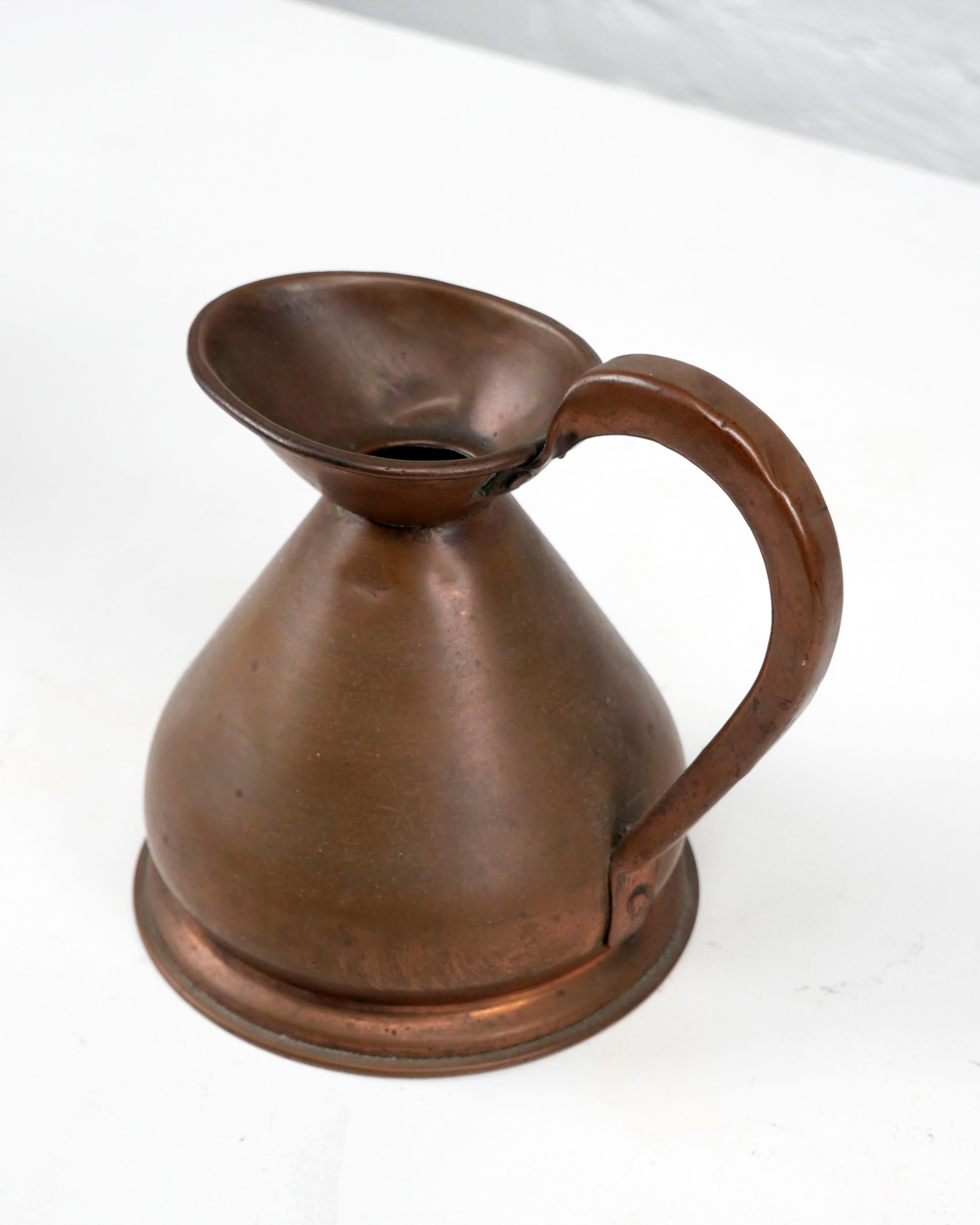 Vittoriano Brocca di rame vittoriana da 1 pinta, per birra o sidro, originale d'epoca in vendita