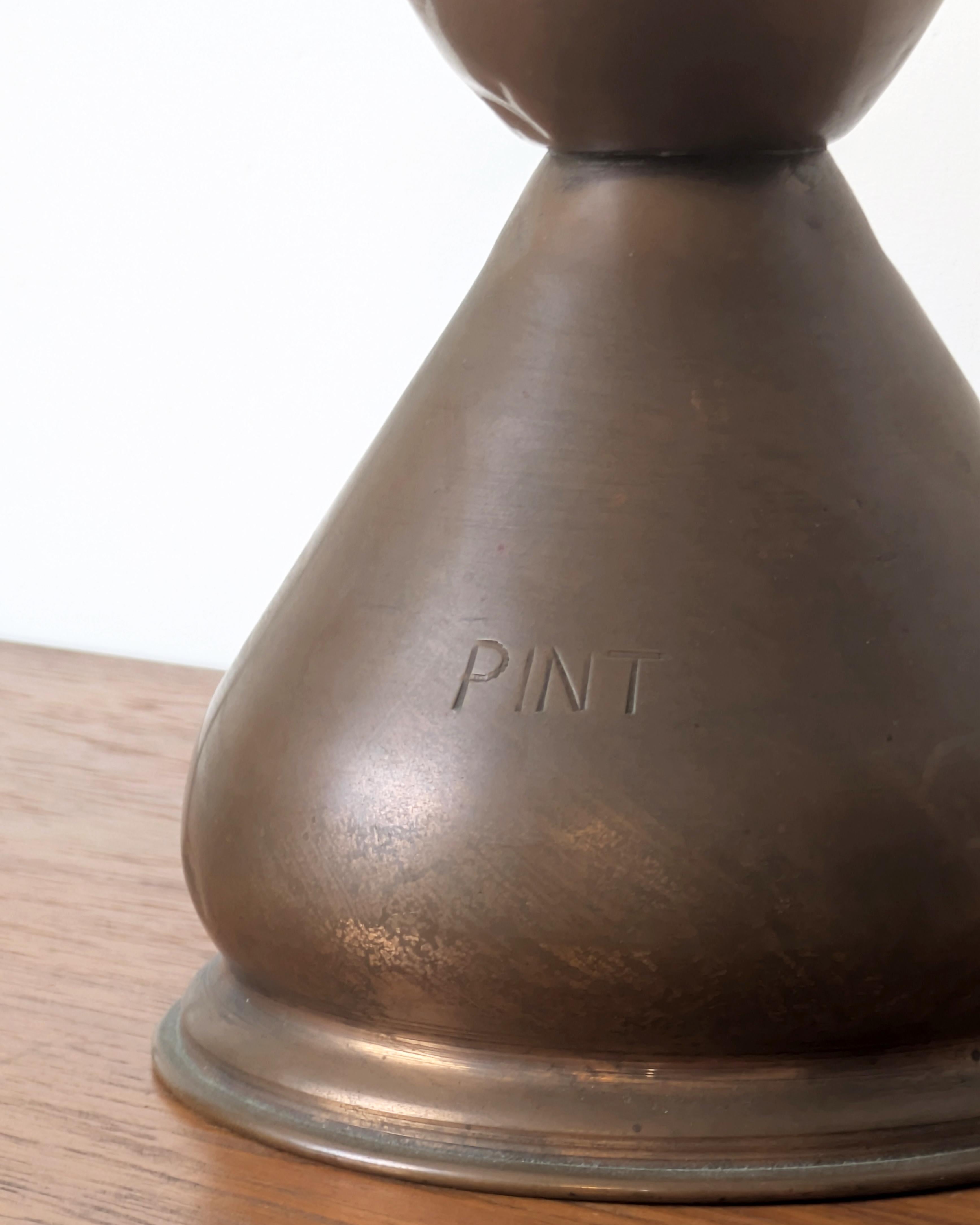 Brocca di rame vittoriana da 1 pinta, per birra o sidro, originale d'epoca in vendita 1