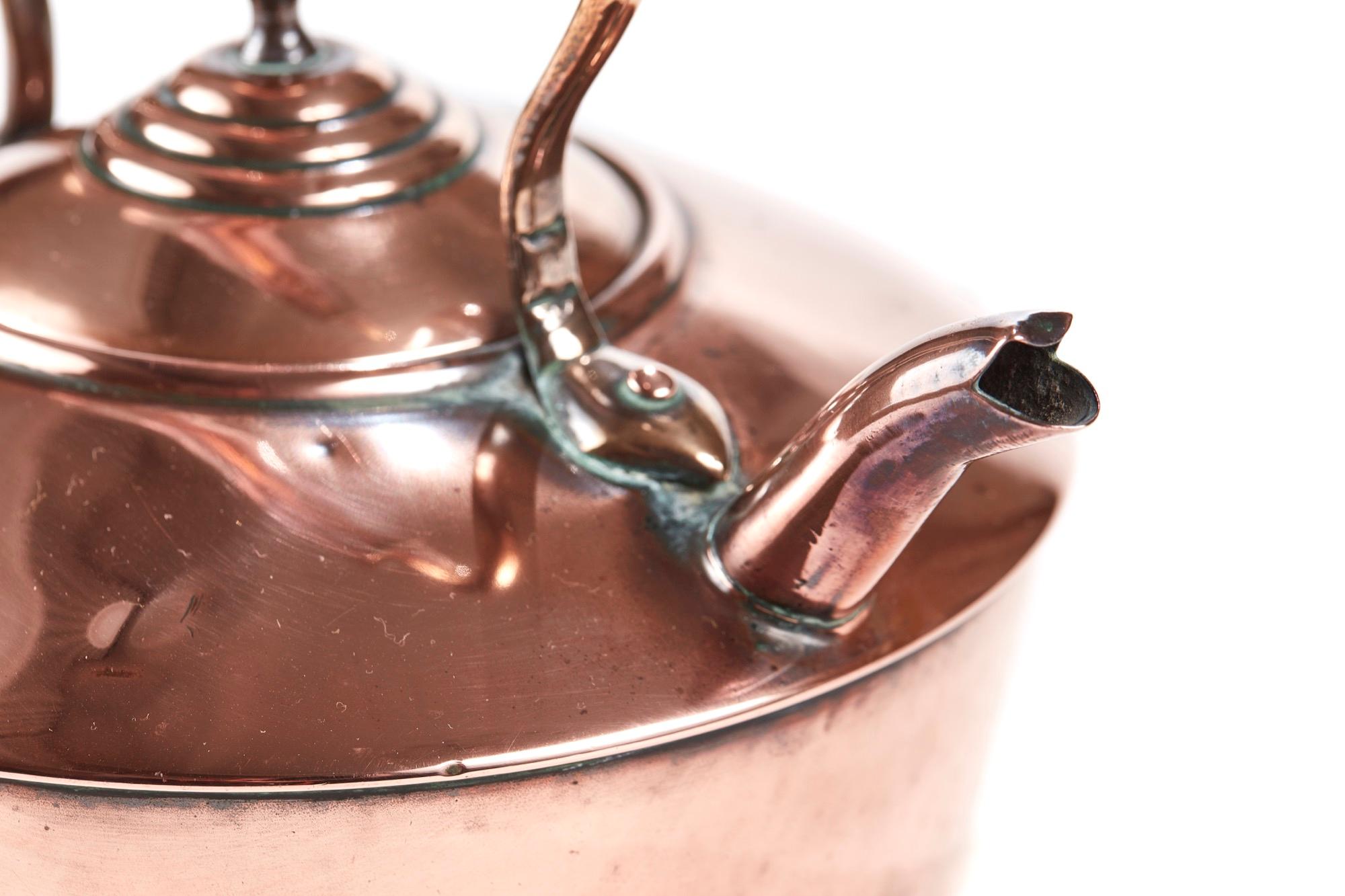 English Victorian Copper Kettle