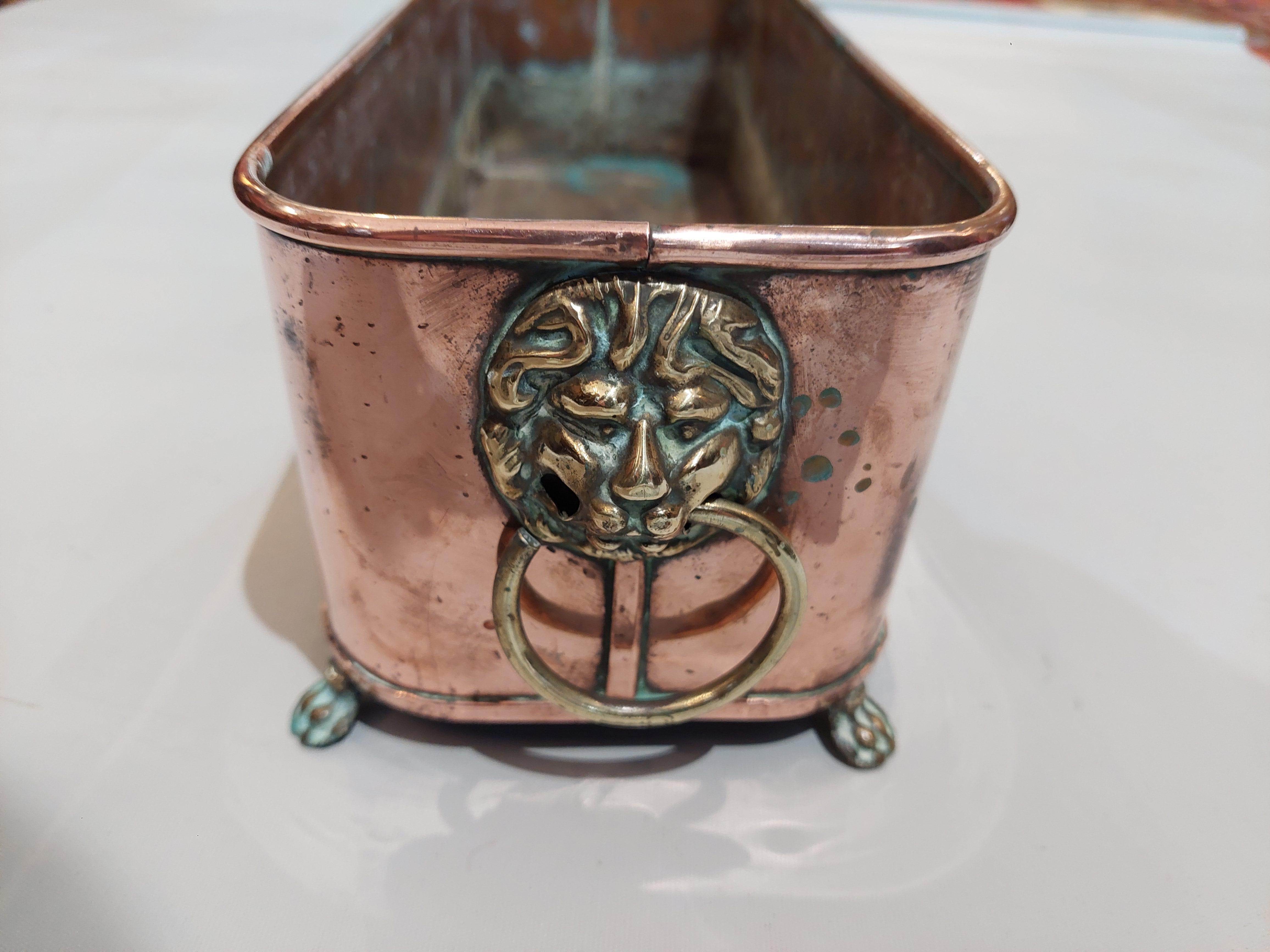 Victorian Copper Planter Trough 2