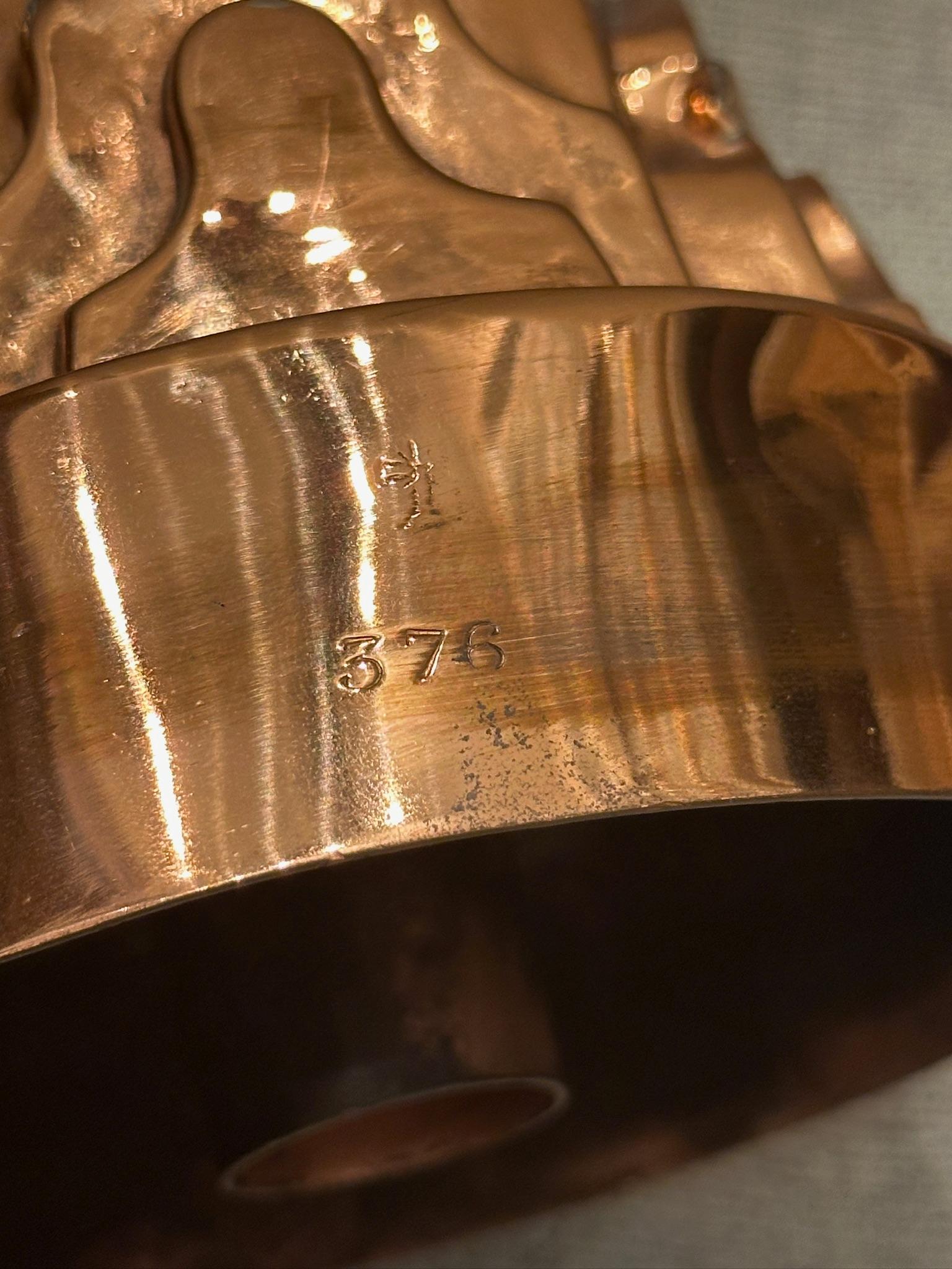 Molde victoriano de cobre para pudding de W.S. Adams & Sons en Bueno estado para la venta en Paris, FR