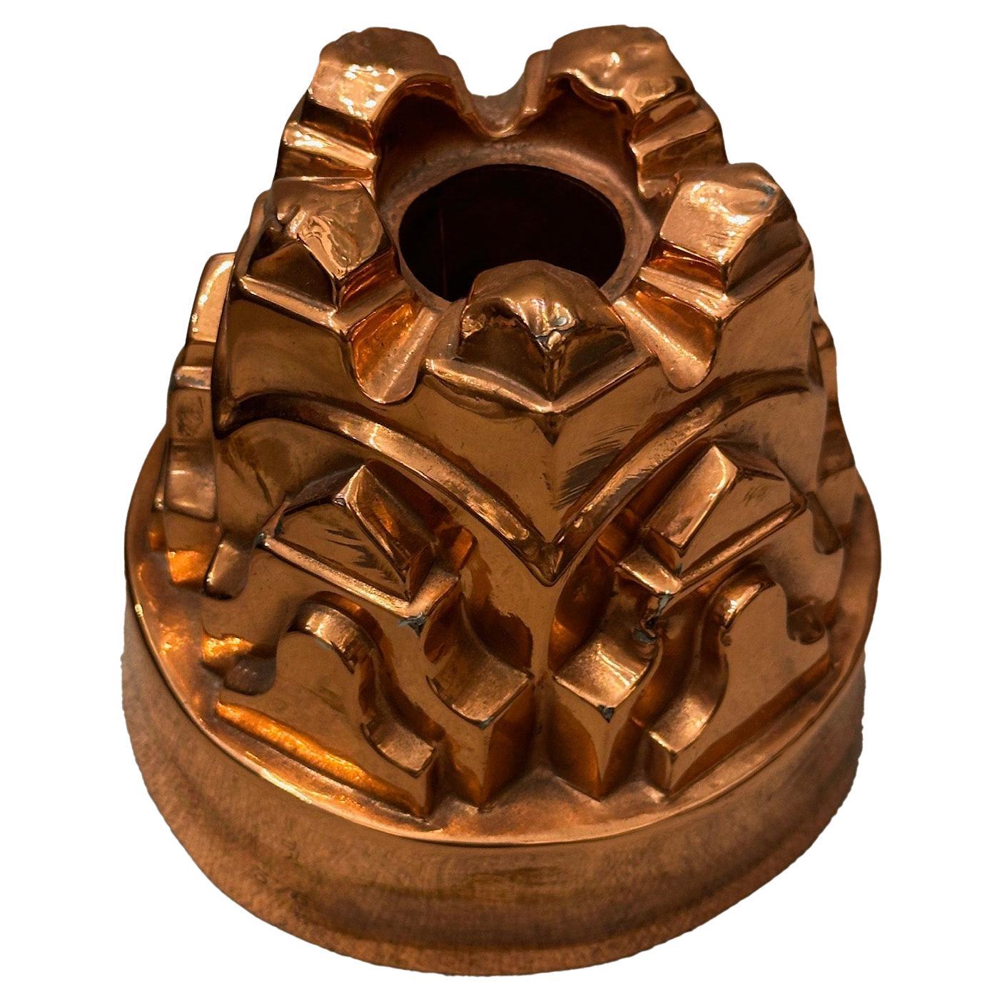 Molde victoriano de cobre para pudding de W.S. Adams & Sons en venta