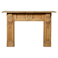 Victorian Corbelled Pine Fire Mantel