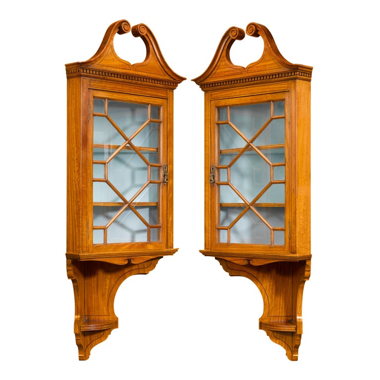 Unknown Victorian Corner Cabinets, 19th Century For Sale