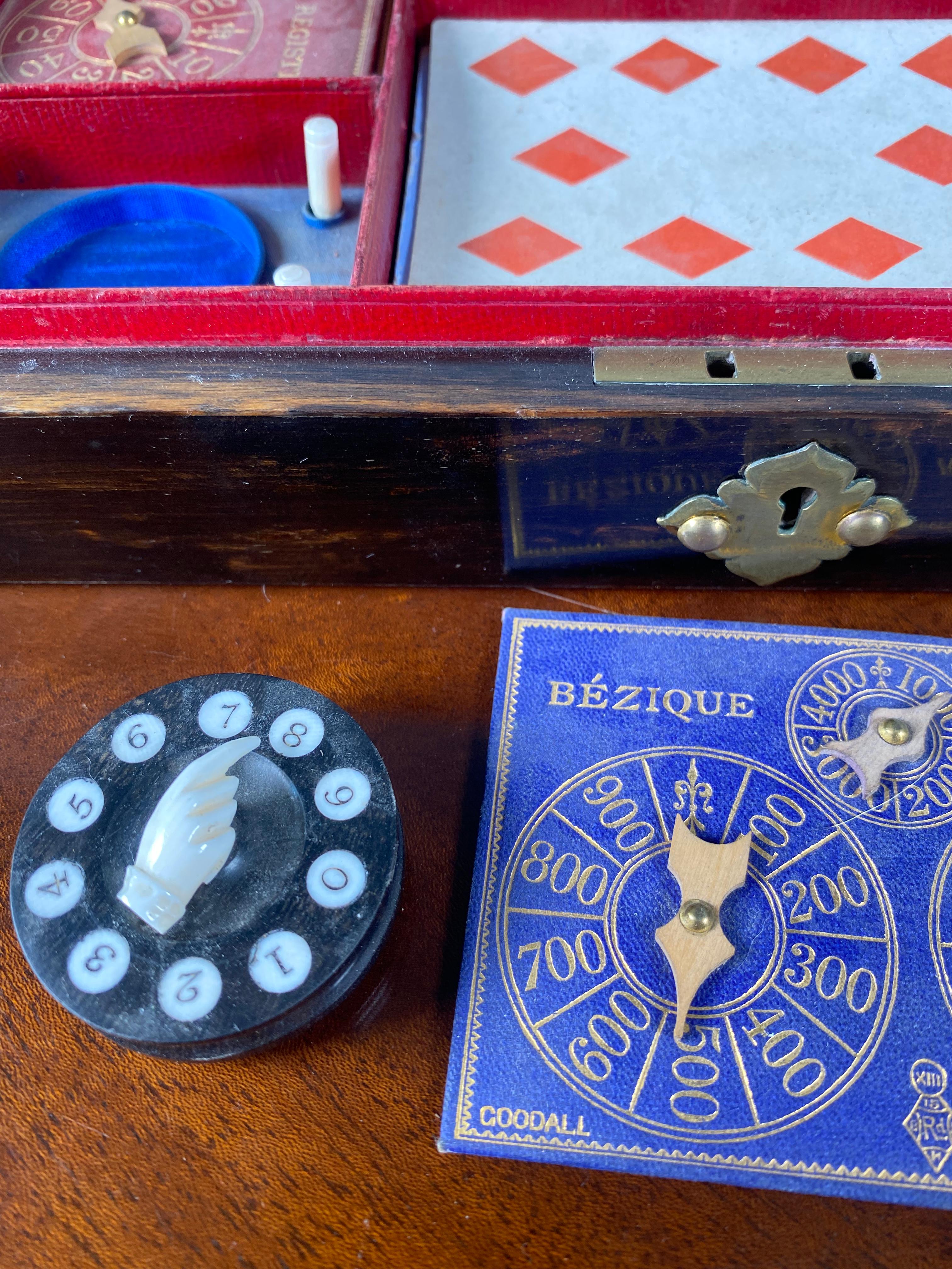 19th Century Victorian Coromandel and Brass Bound Games Compendium