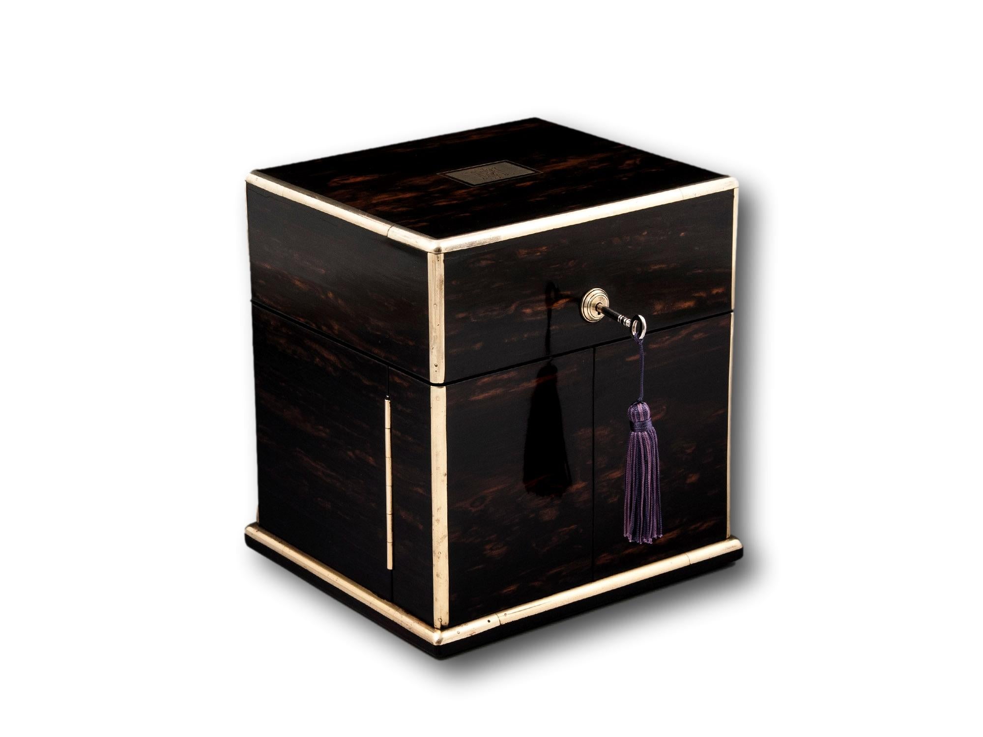 Victorian Coromandel Decanter Box For Sale 4