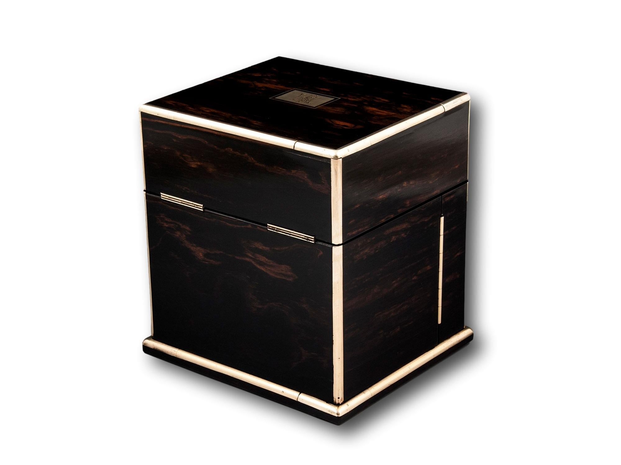 Victorian Coromandel Decanter Box In Good Condition For Sale In Northampton, GB
