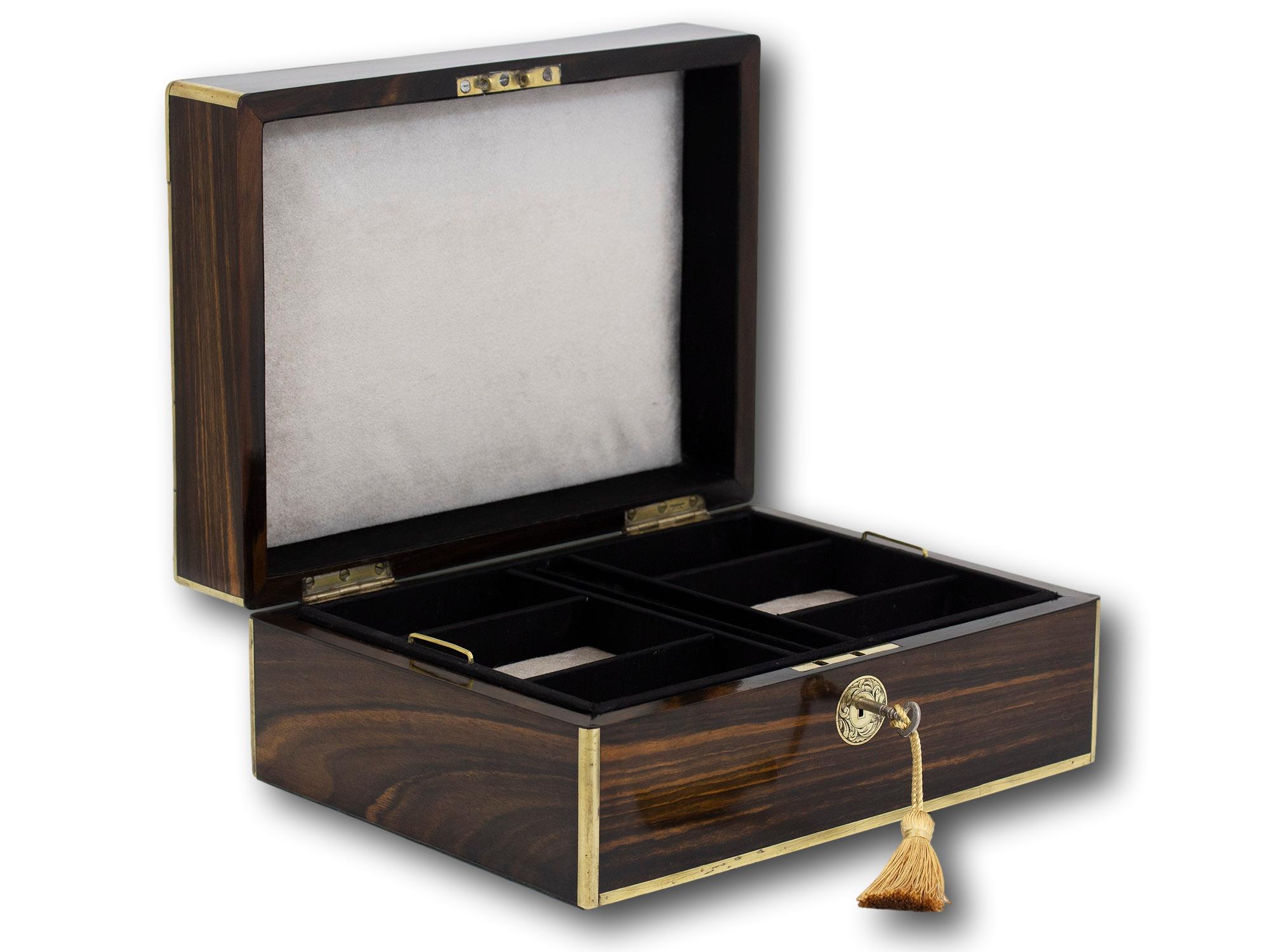 Victorian Coromandel Jewellery Box 1