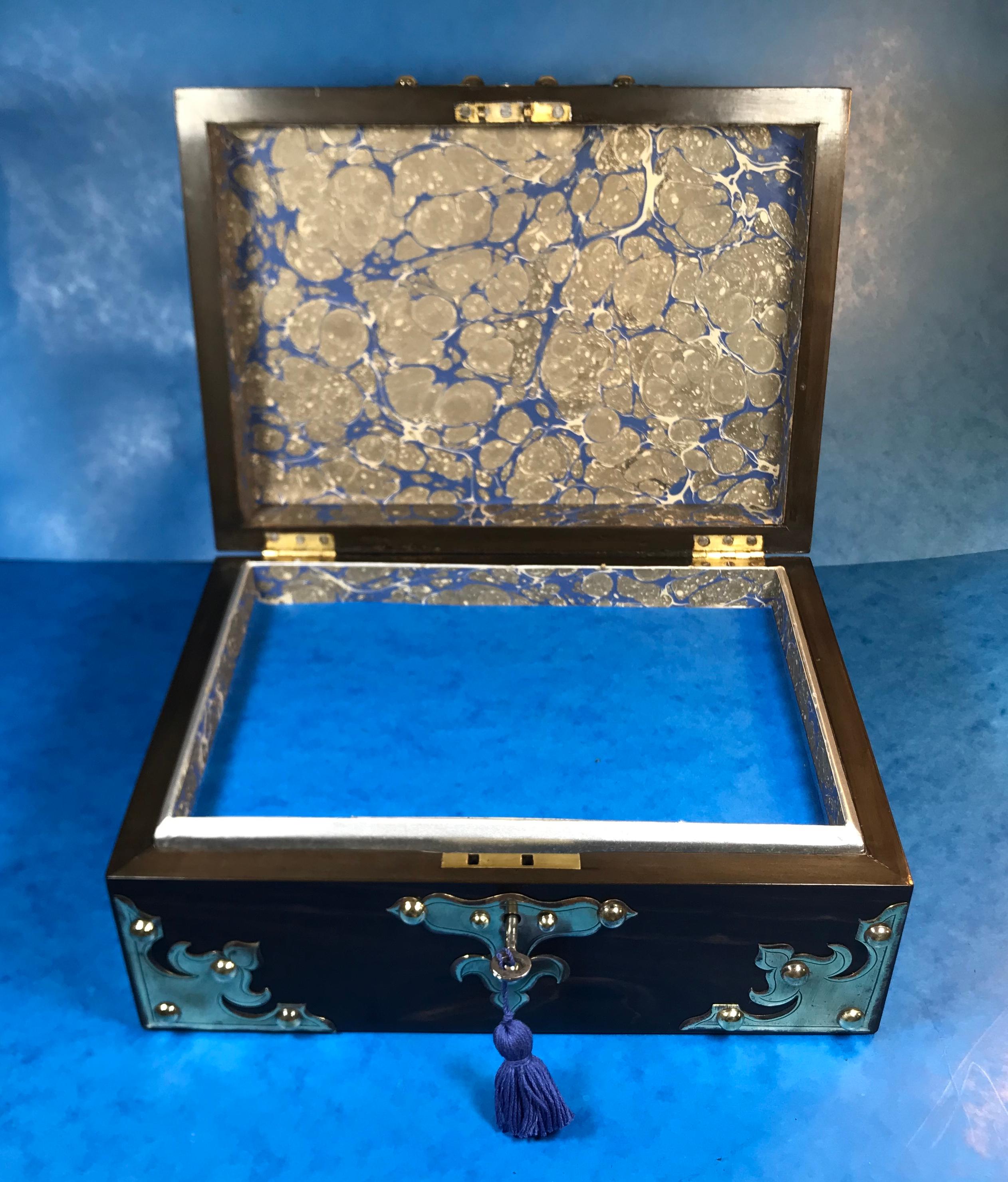 Victorian Coromandel Jewellery Box For Sale 9