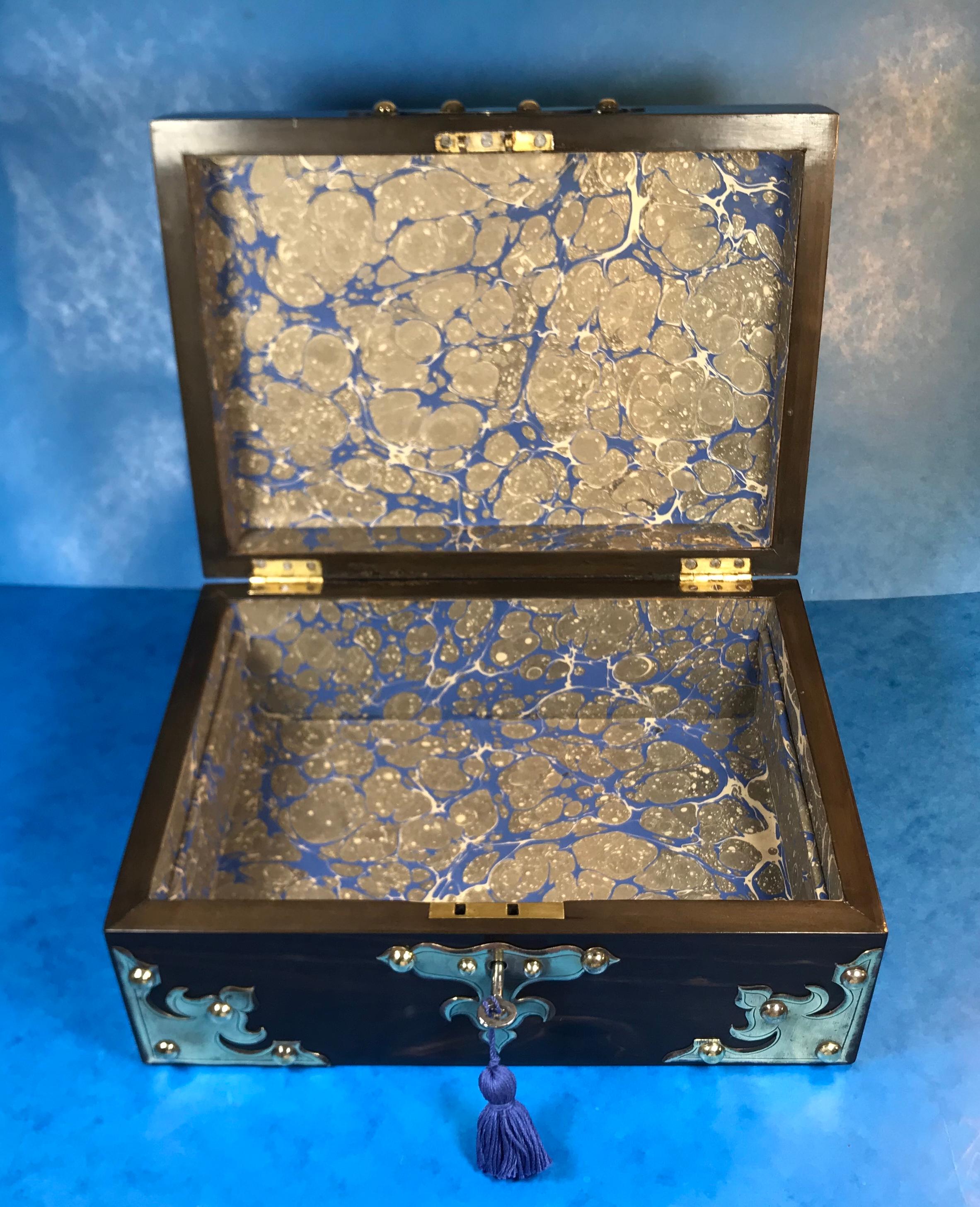 Victorian Coromandel Jewellery Box For Sale 11