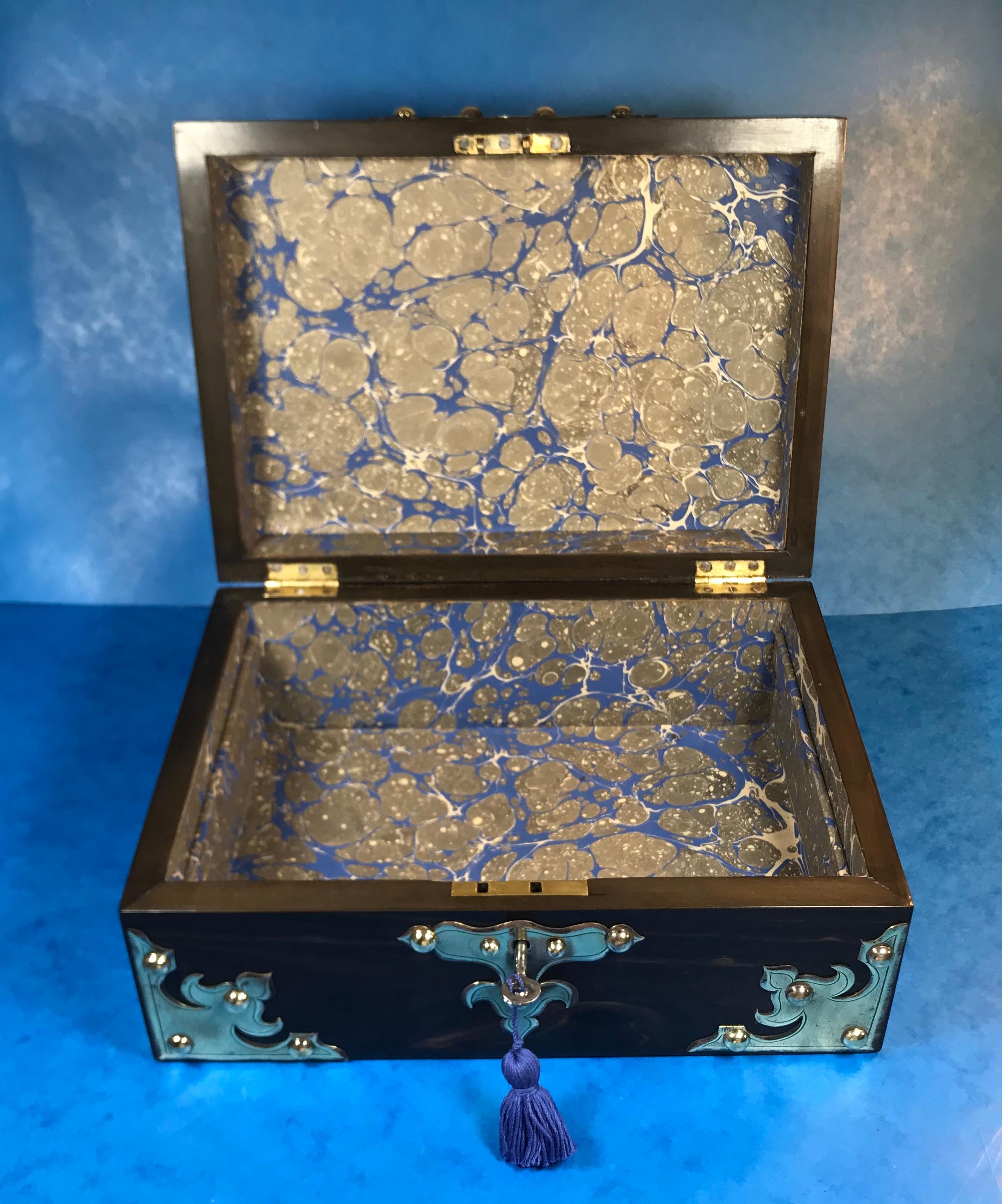 Victorian Coromandel Jewellery Box For Sale 12