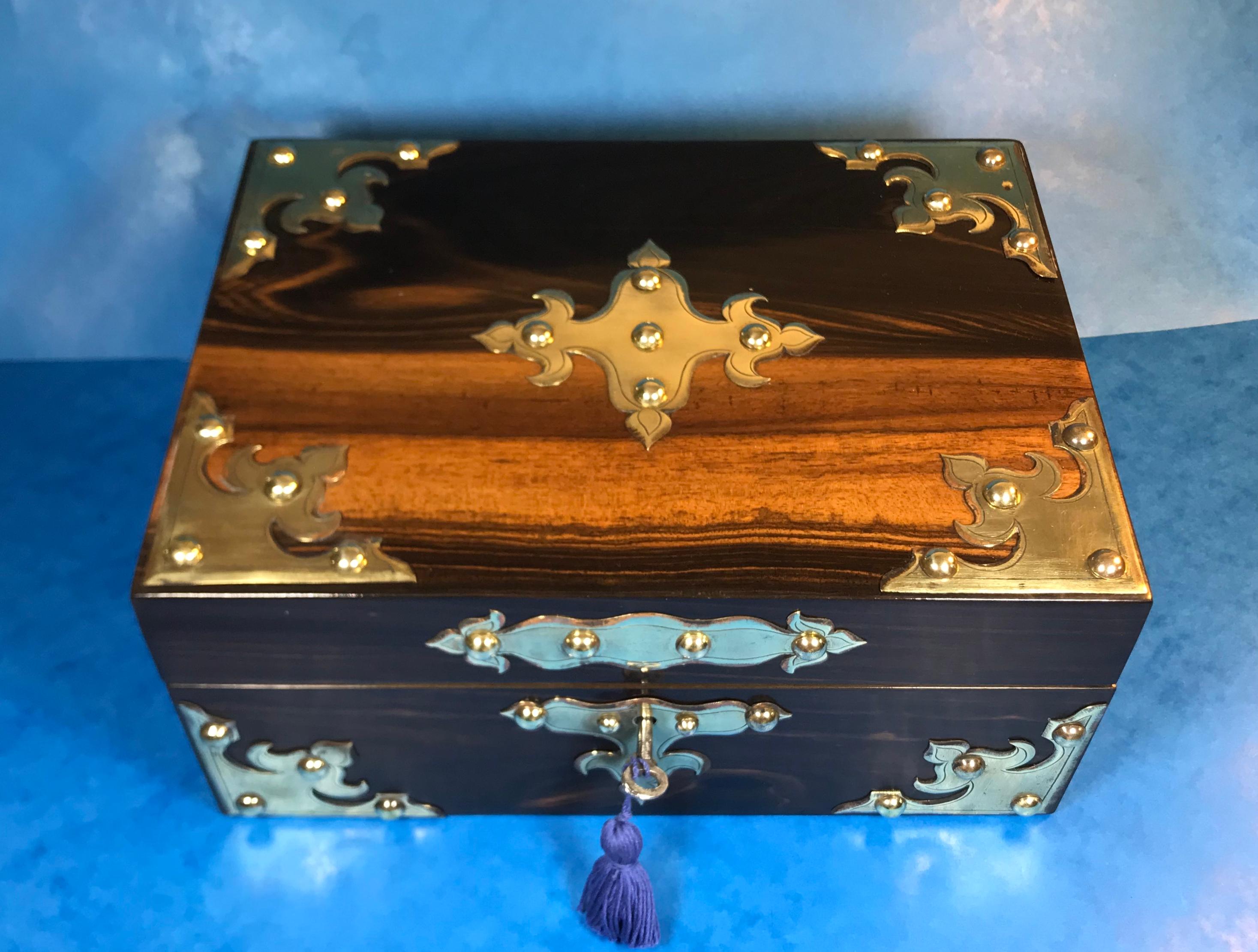 Other Victorian Coromandel Jewellery Box For Sale