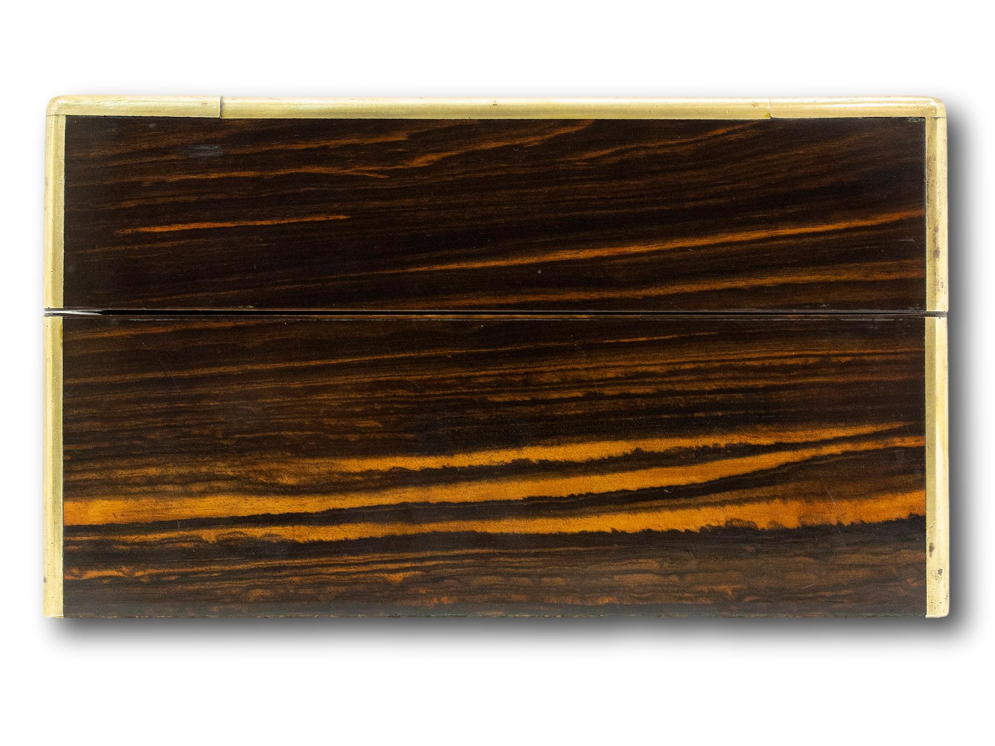 British Victorian Coromandel Jewellery Box