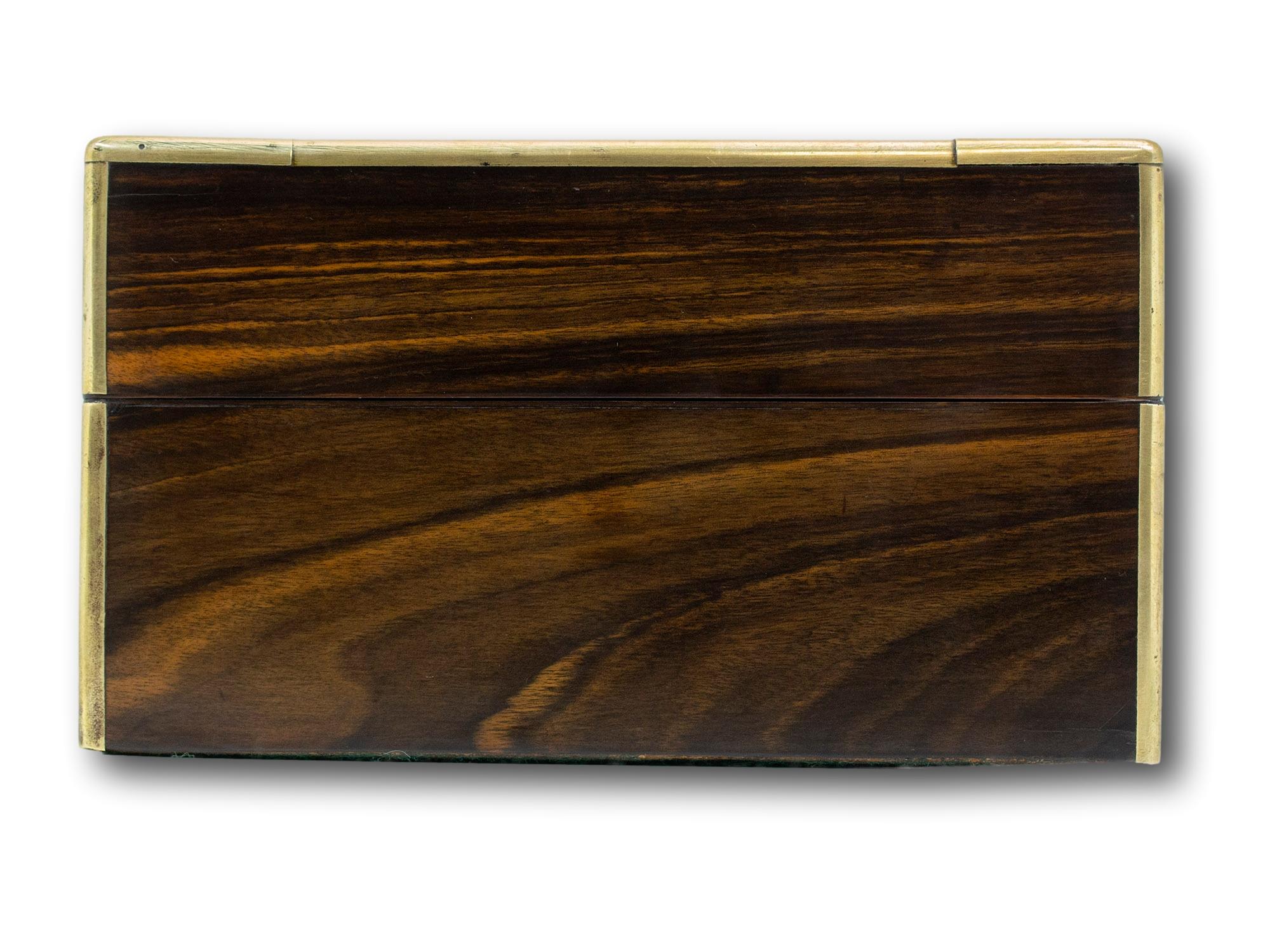 Victorian Coromandel Jewellery Box In Good Condition In Northampton, GB
