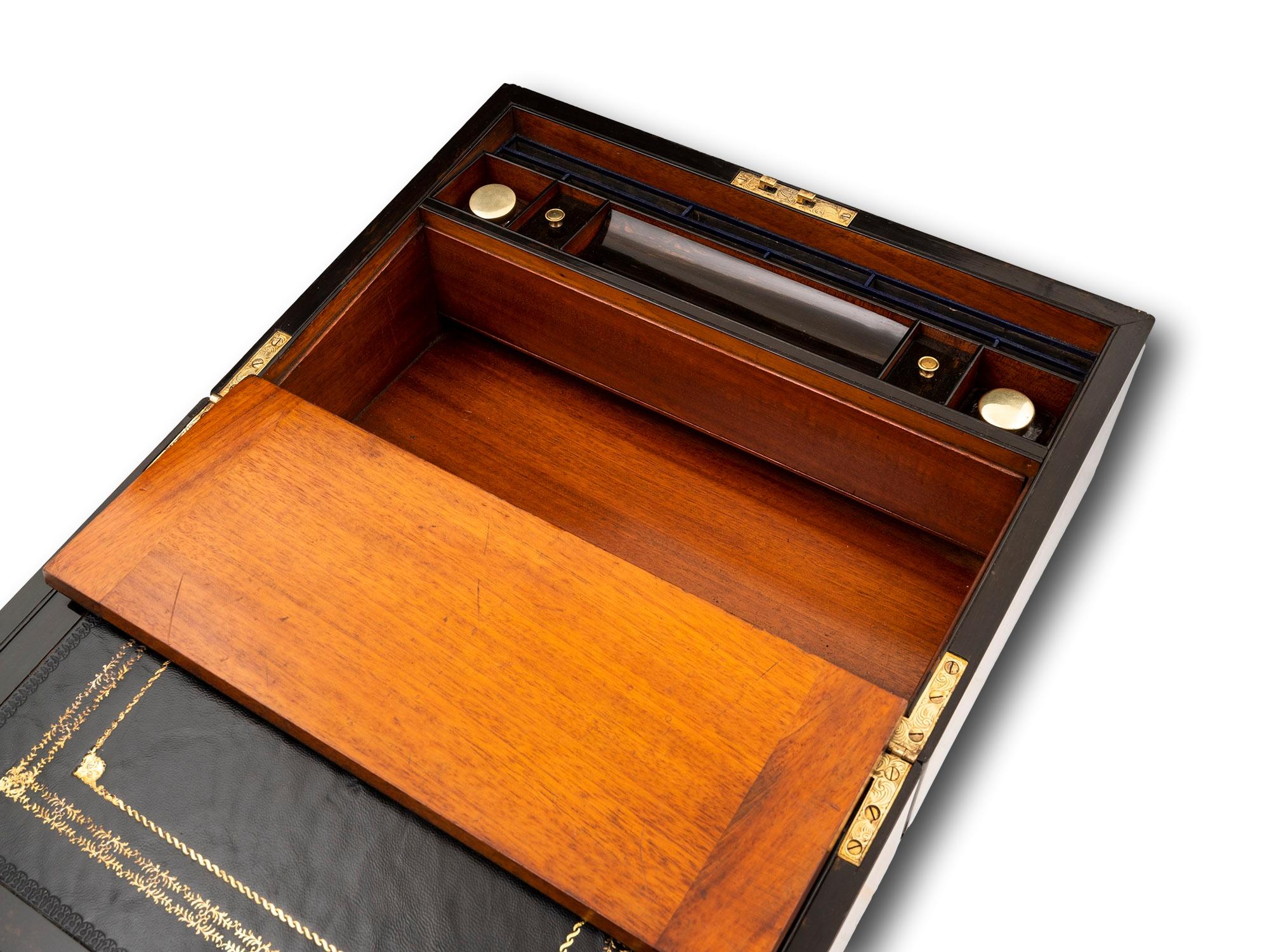 Victorian Coromandel Writing Box with Secret Compartment 3