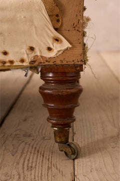 Victorian country house curved back sofa