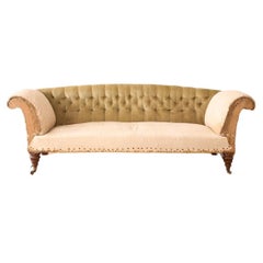 Victorian country house curved back sofa