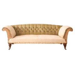 Victorian country house curved back sofa
