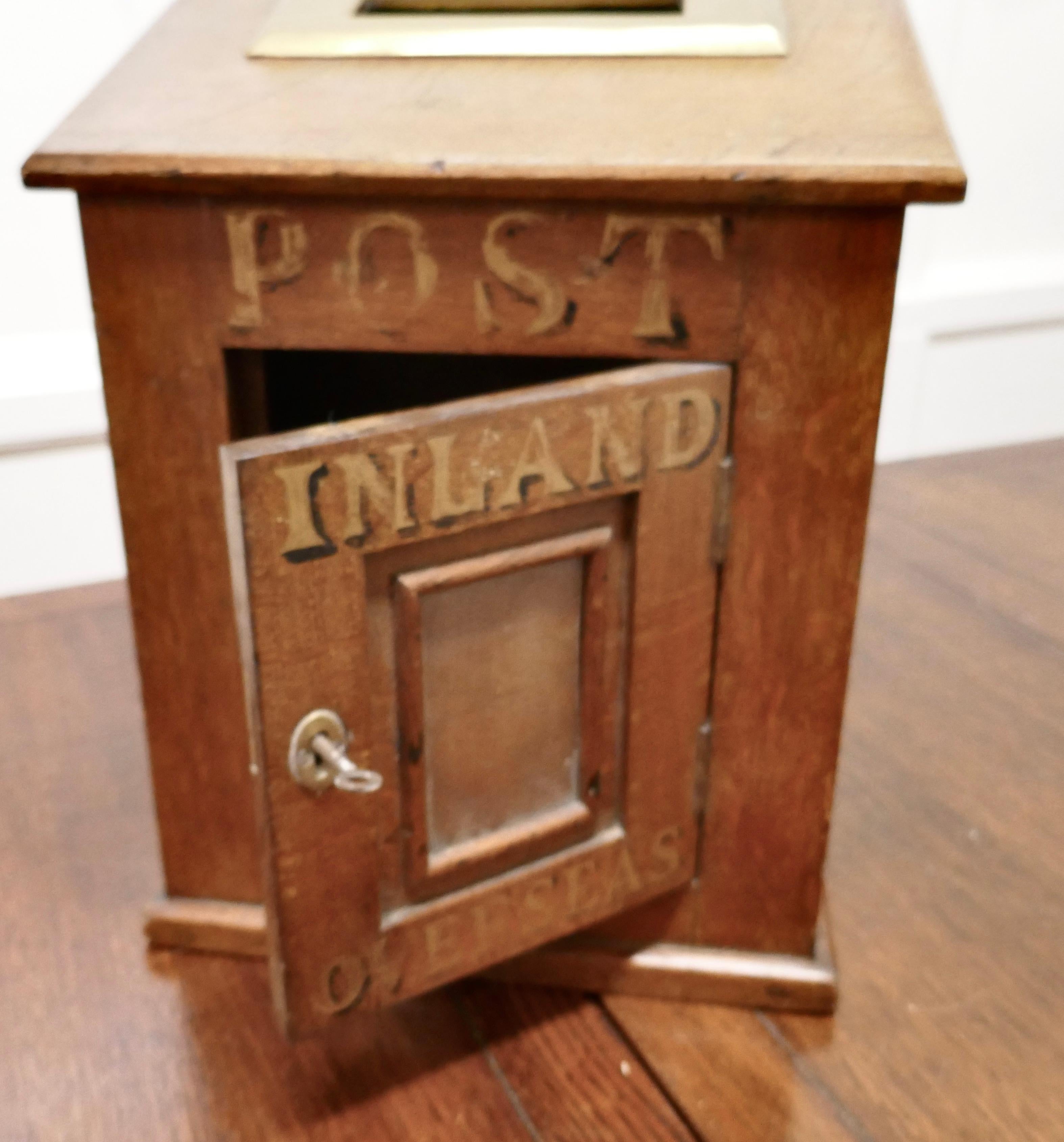 Victorian Country House Letter Box.  The Post Box is made in Golden Oak  4