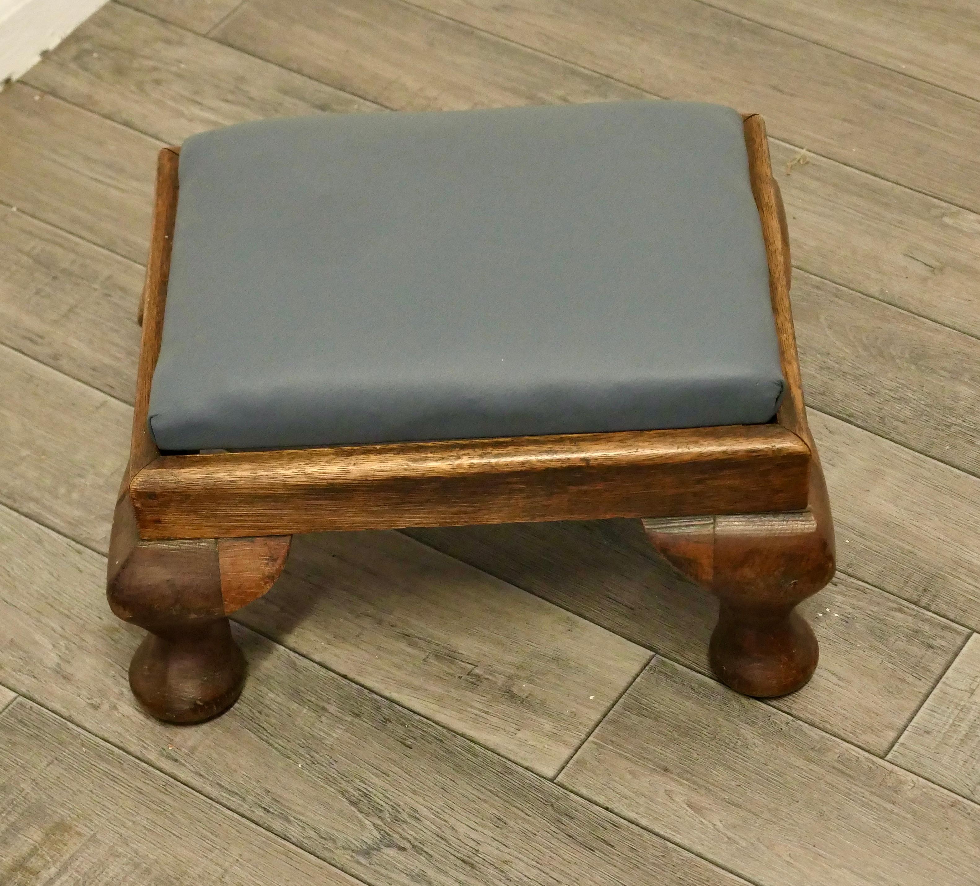 leather step stool