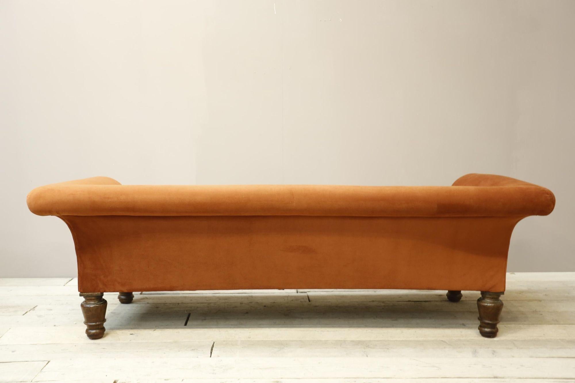 rust patterned sofas