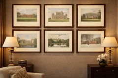 Victorian Country House Views – Trentham, Wollaton, Inveraray, Fountains, c.1850