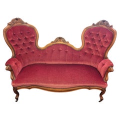 Fauteuil de courtoisie victorien