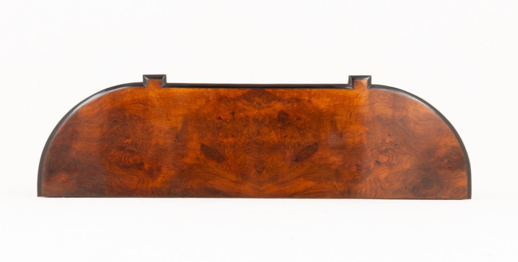 Victorian Credenza Burr Walnut Cabinet Sevres Plaque 1860 For Sale 3