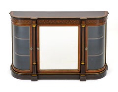 Victorian Credenza Ebonised Sideboard, 1860