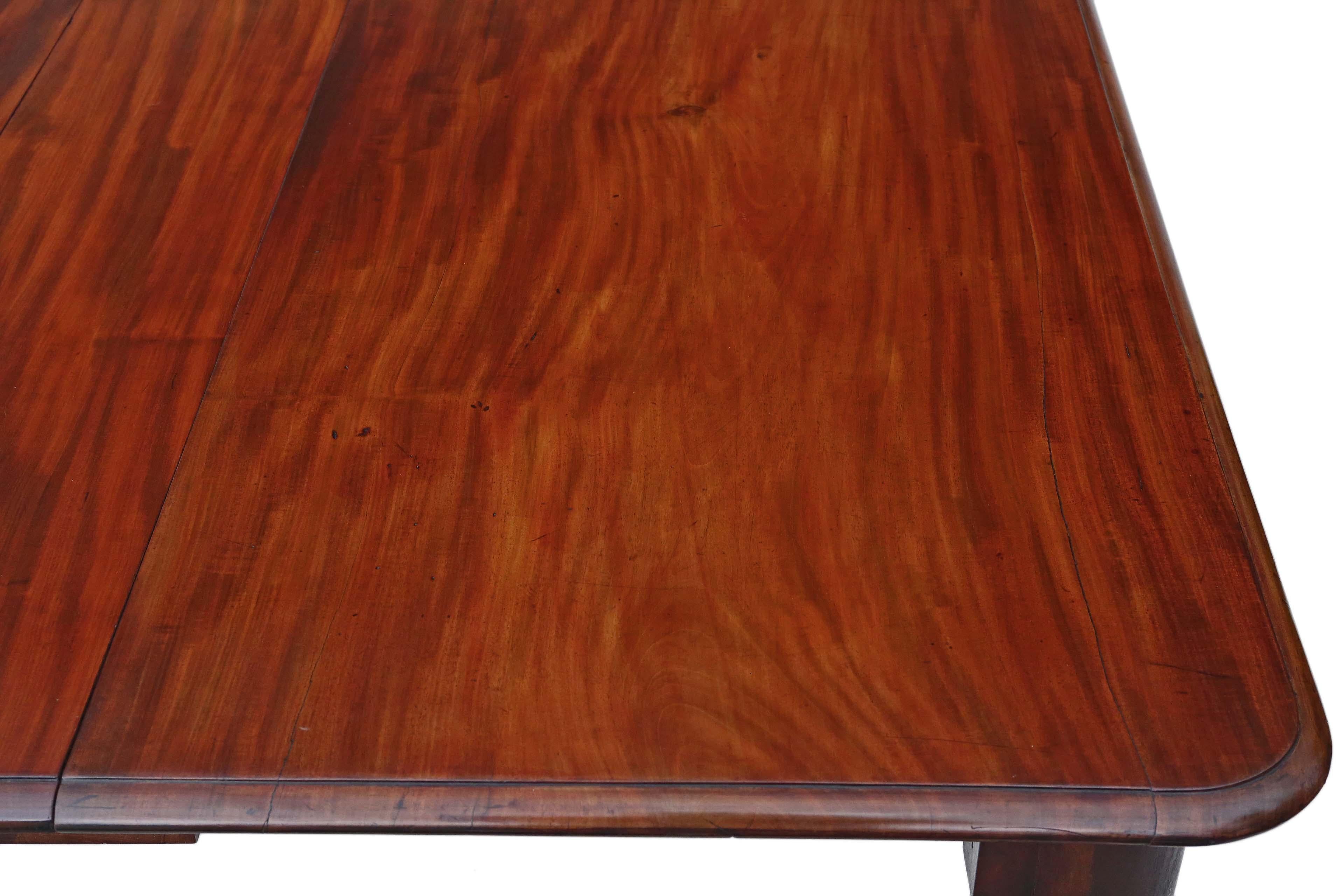 Victorian Cuban Mahogany Windout Extending Dining Table 2