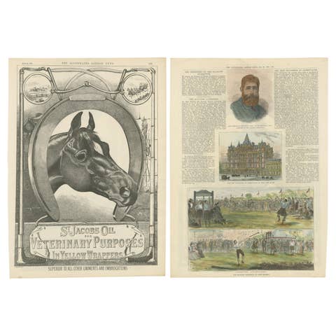 Victorian Cultural and Equestrian Highlights: Scottish Gathering & Advertisement