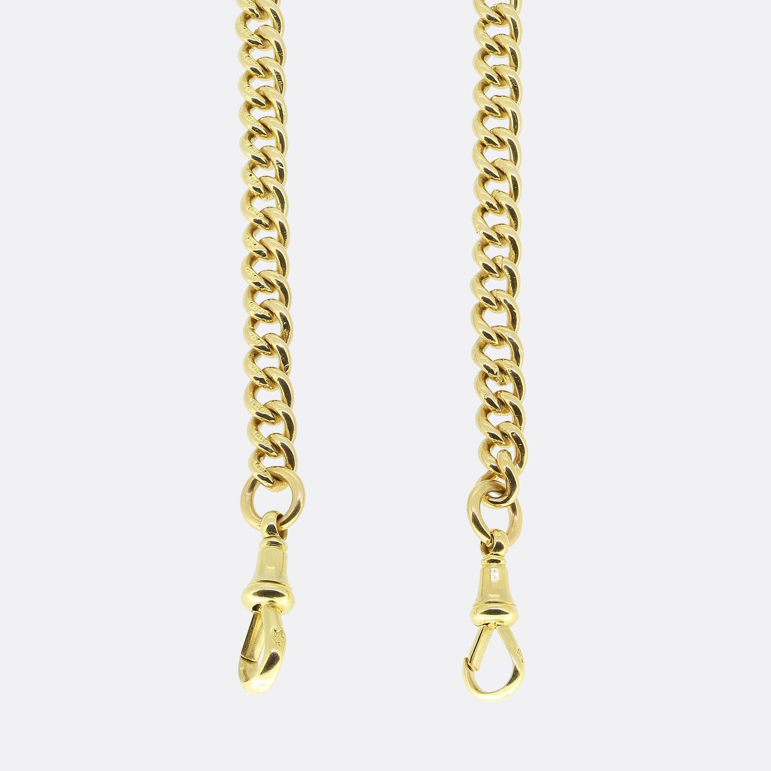 Cadena Victoriana Curb Link Albert en Bueno estado para la venta en London, GB