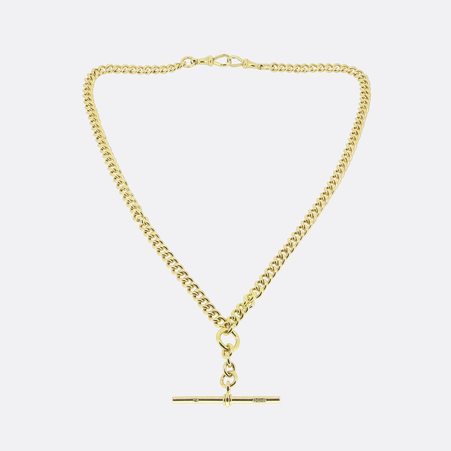 Femenino o masculino Cadena Victoriana Curb Link Albert en venta