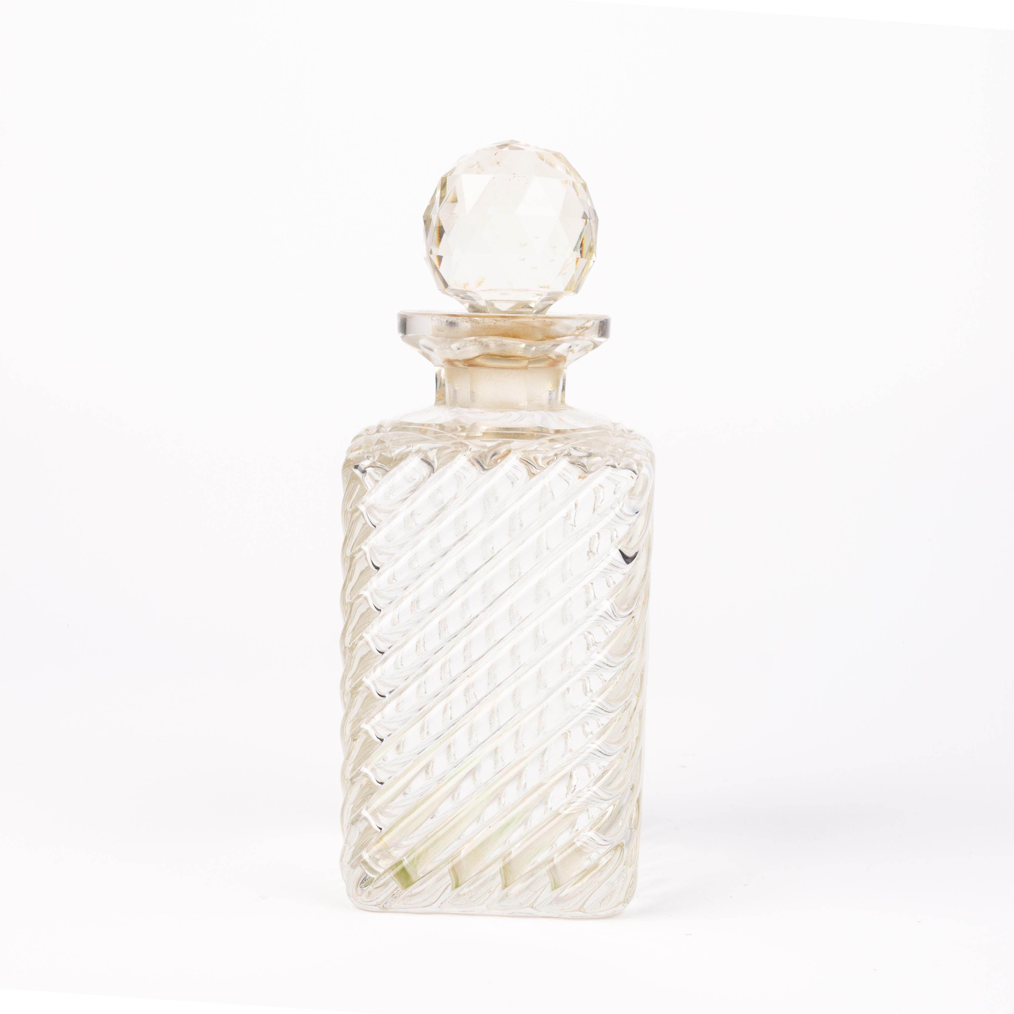 19th Century Victorian Cut Crystal Glass Spirit Decanter Bottle 