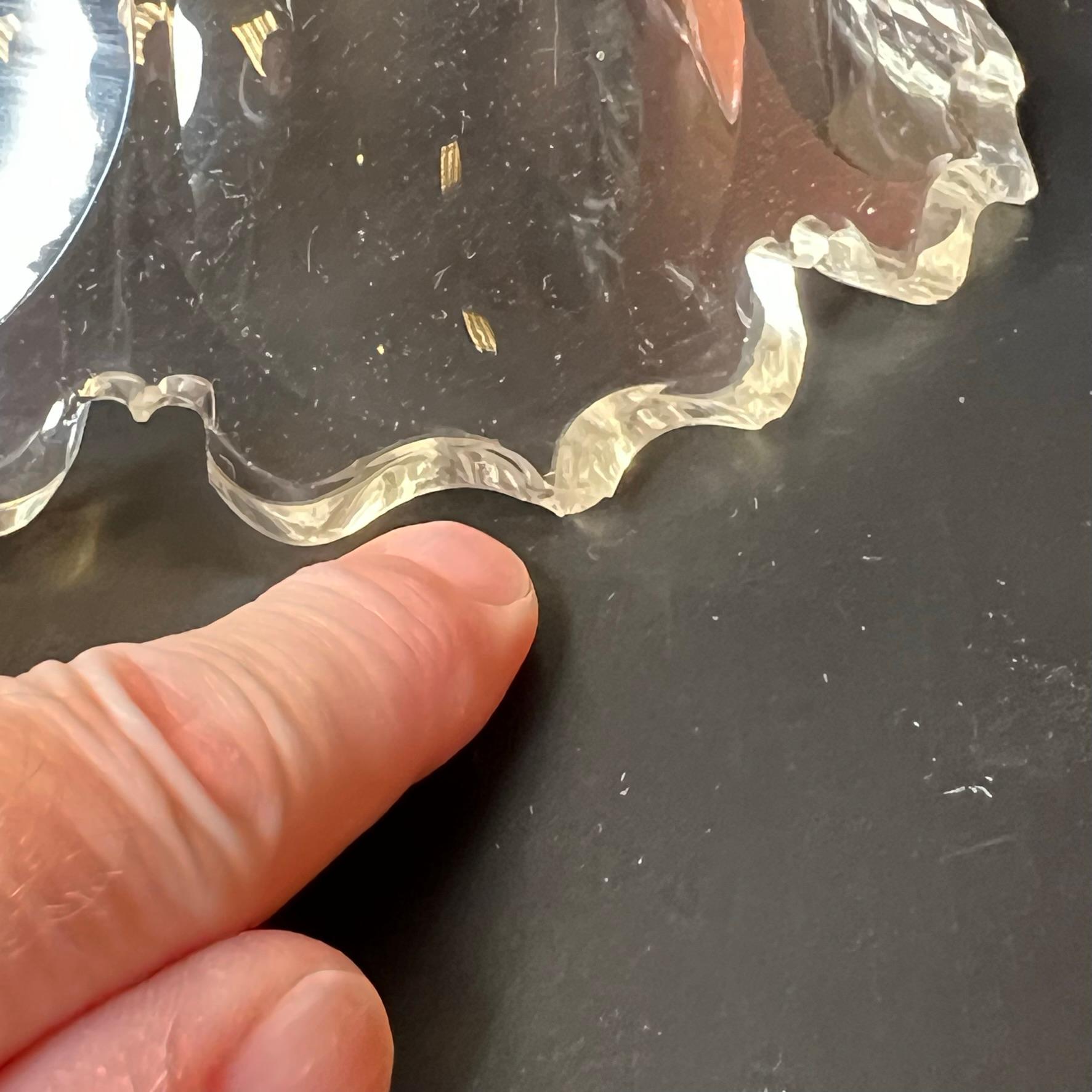 Viktorianischer Tafelaufsatz aus geschliffenem Glas Vase im Angebot 8