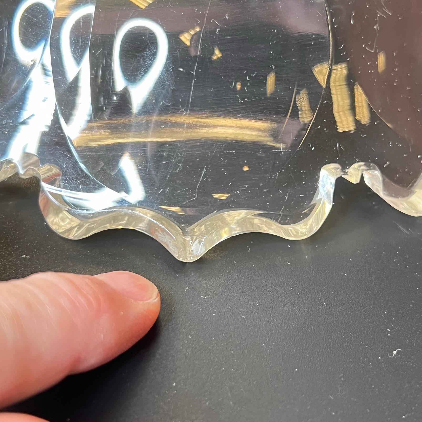 Viktorianischer Tafelaufsatz aus geschliffenem Glas Vase im Angebot 9